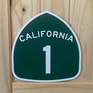 California State Route 1 highway marker Pacific Coast road sign